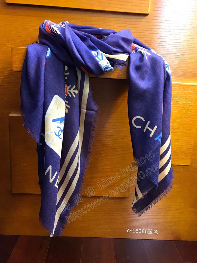 CHANEL圍巾 秋冬新款 高端經典牛貨 香奈兒水絨女圍巾  llwj6741